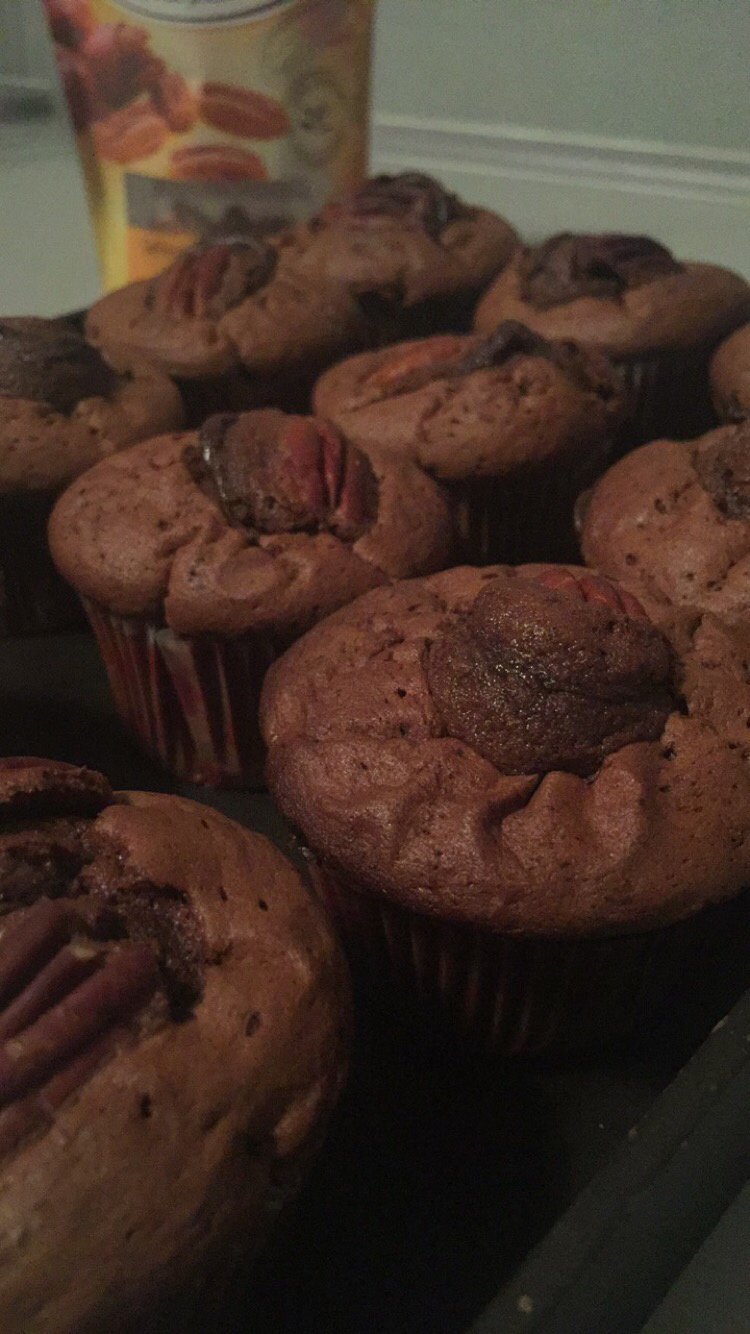 Muffins chocolat noix de pécan (thermomix)
